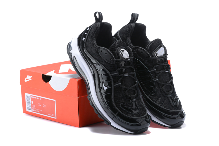 Nike Air Max 98 20th Black White Shoes - Click Image to Close